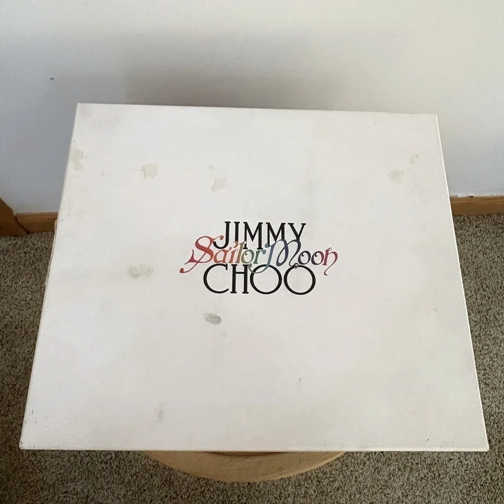 New Jimmy Choo x Sailor Moon Iridescent Luna Loafer Mary Jane